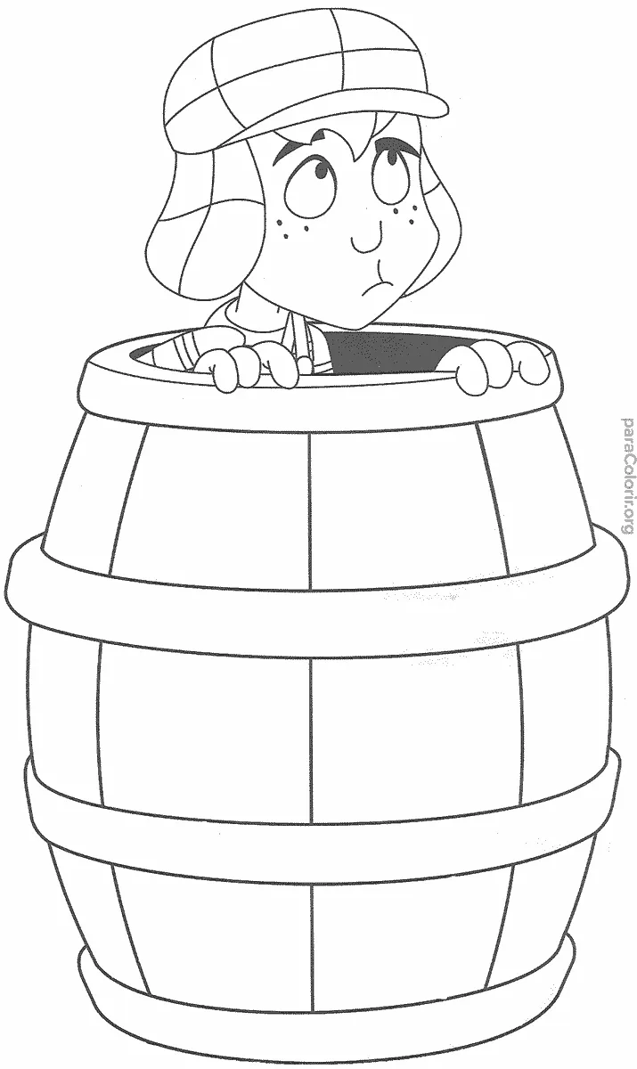 Chaves no Barril para colorir