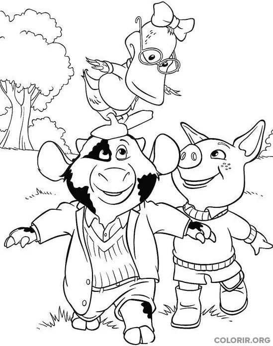 Piggley Dannan e Fernandes brincando Ao Ar Livre