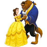 A Bela e a Fera para colorir