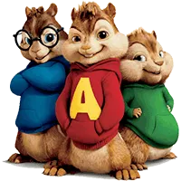 Alvin e Os Esquilos para colorir