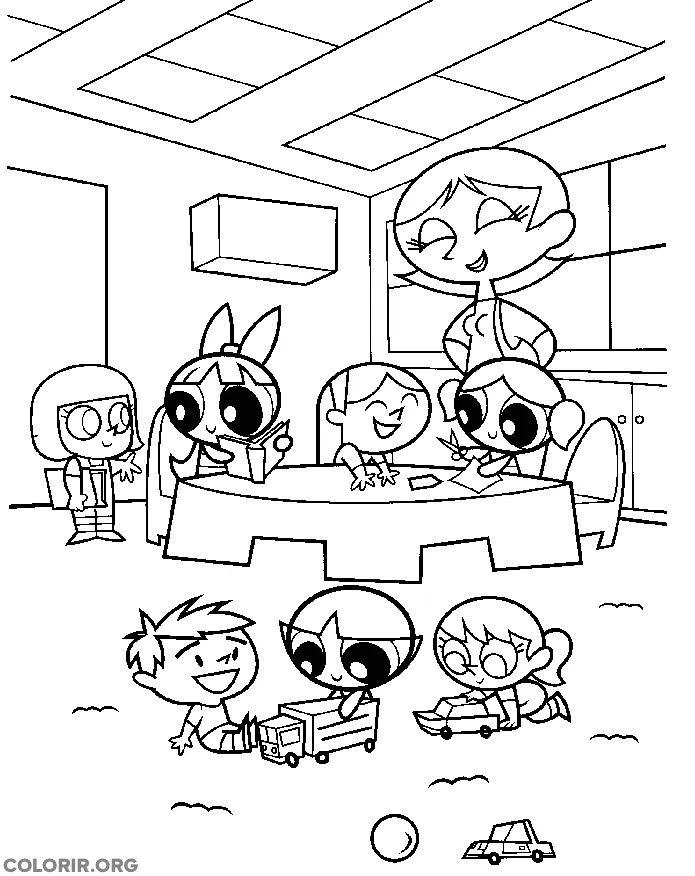 As Meninas Super Poderosas na Escolinha