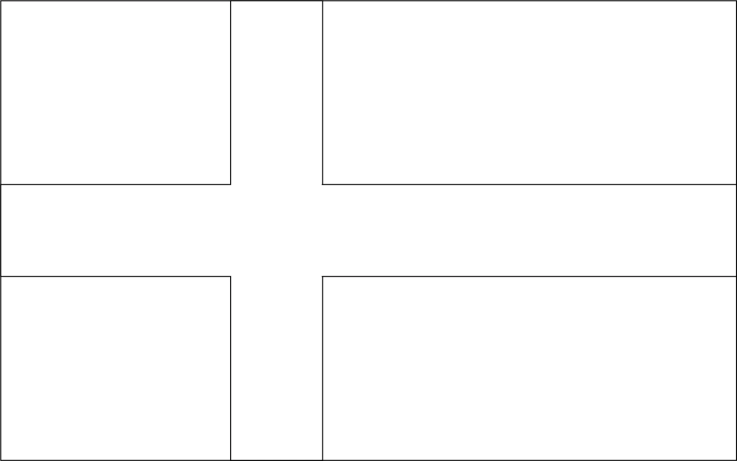 Bandeira da Suecia para colorir