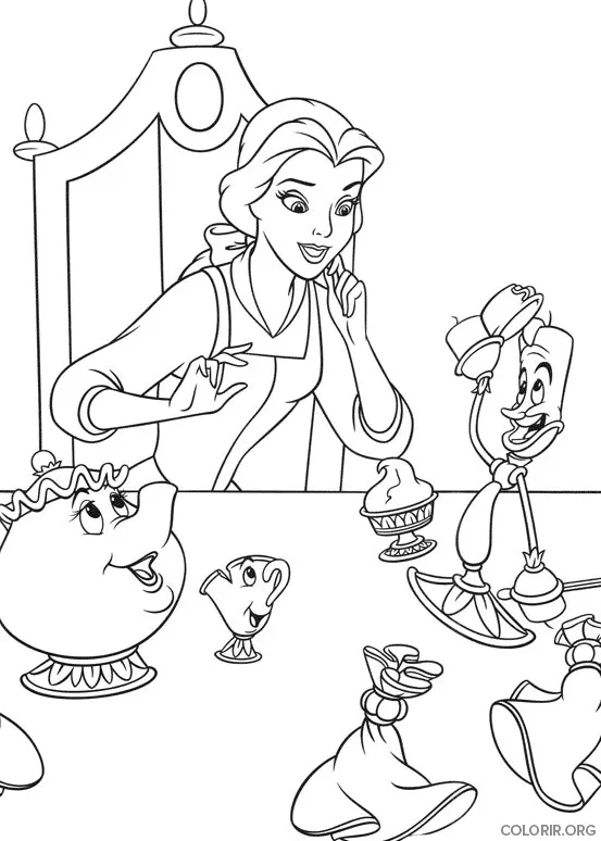 Bela em Cafe da Tarde com seus Amigos