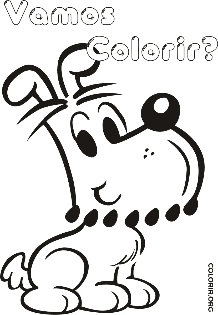 Bidu para colorir