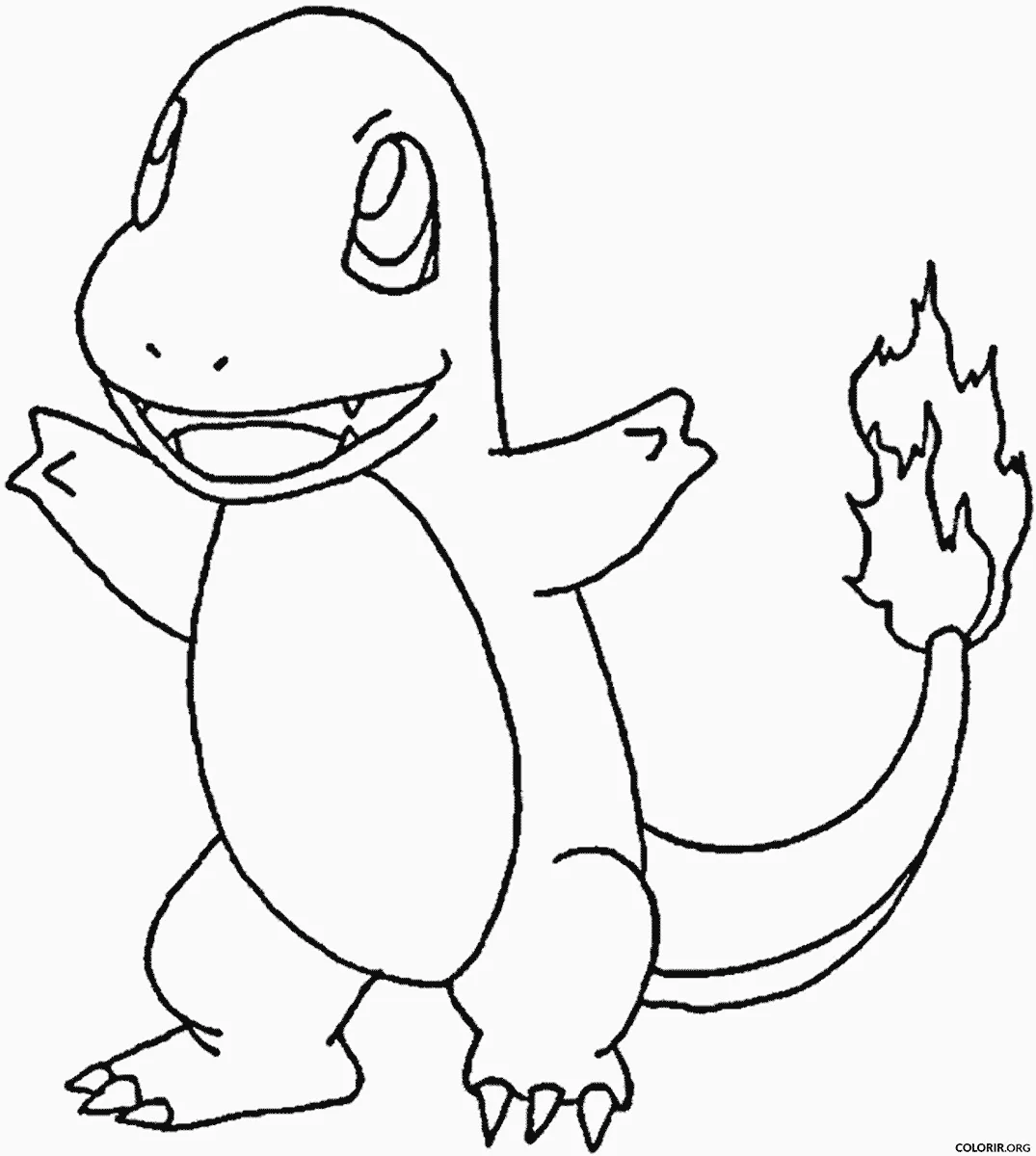 Charmander para colorir