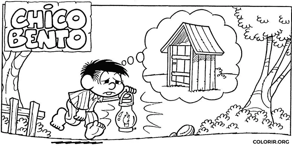 Chico Bento indo Ao Banheiro de Madrugada