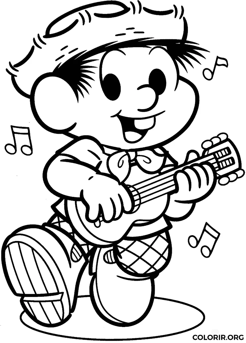 Chico Bento para colorir