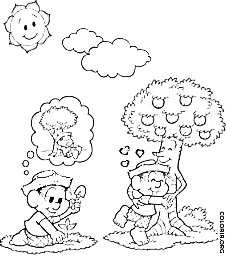 Chico Bento Plantando Arvore