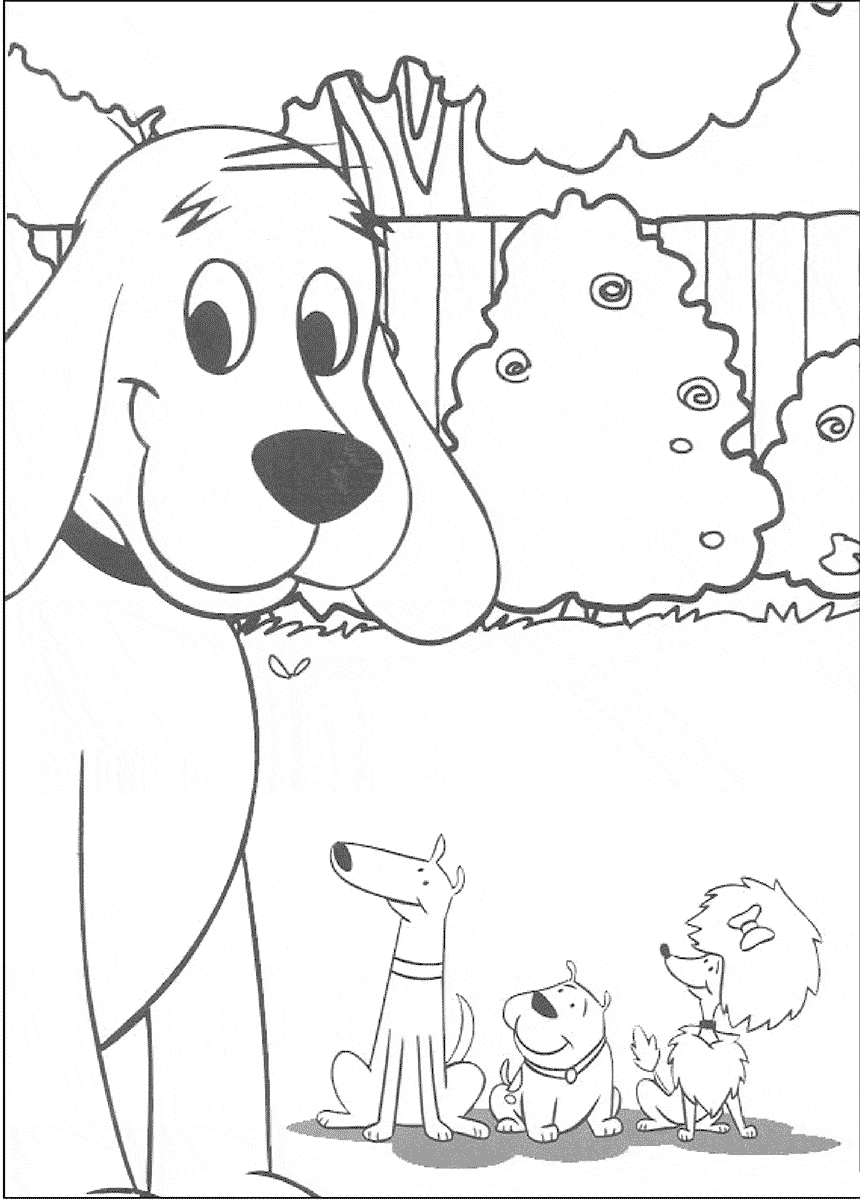 Clifford brincando com Amigos