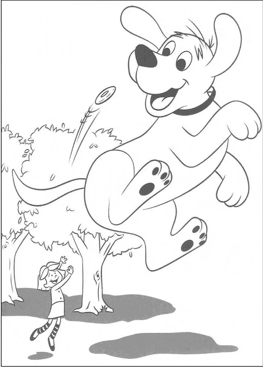 Clifford brincando com Emily