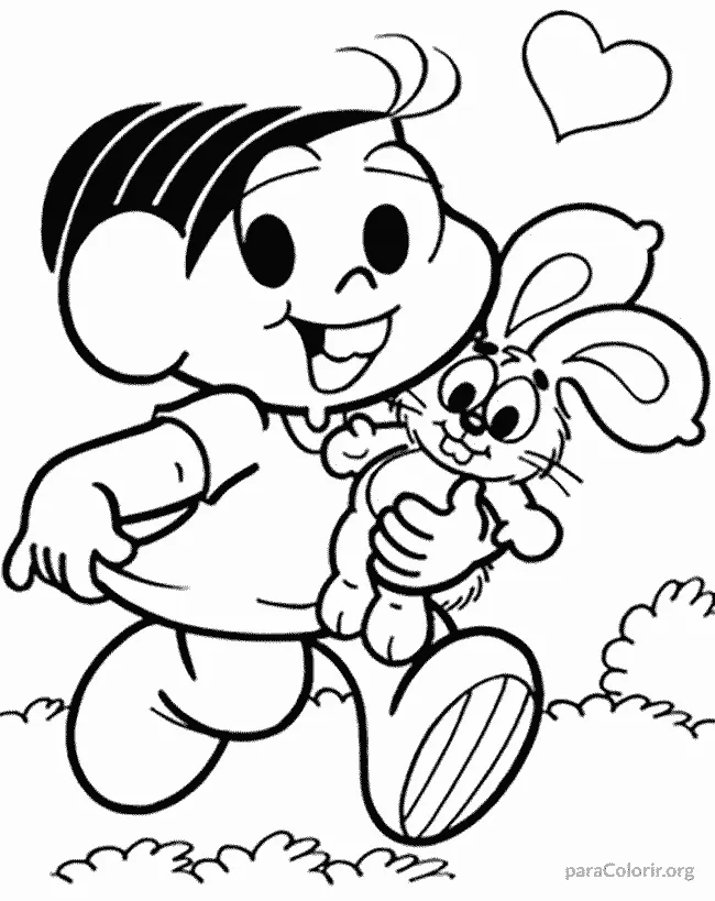 Desenho da Monica para colorir