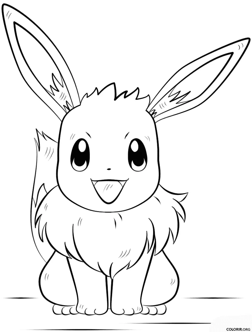 Eevee para colorir