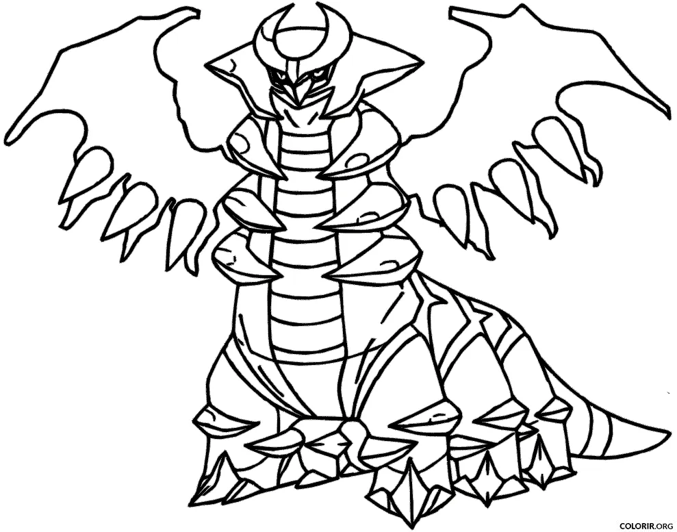 Giratina para colorir
