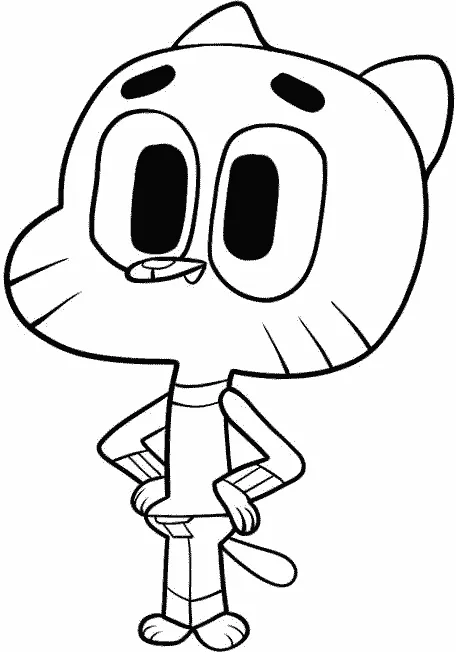Gumball para colorir