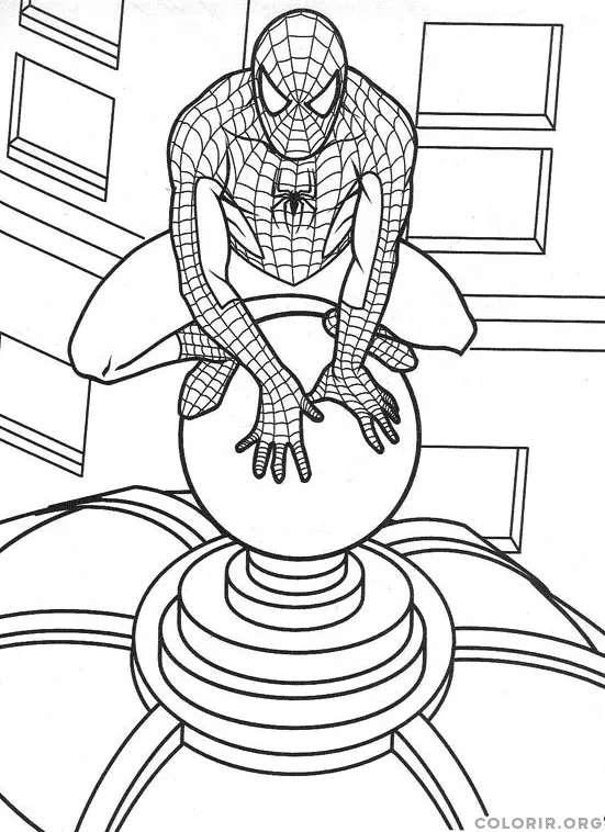 Homem Aranha colorir 05