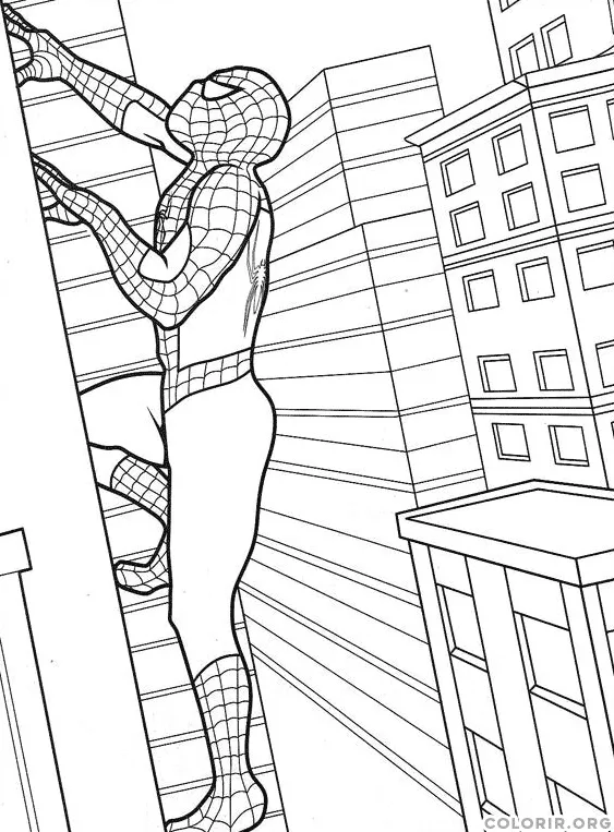 Homem Aranha Escalando Arranha Ceu