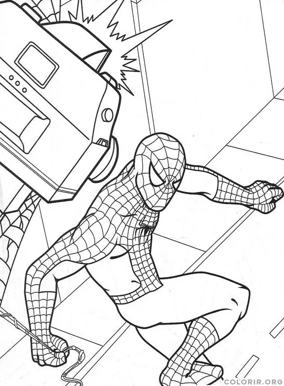 Homem Aranha sendo Fotografado