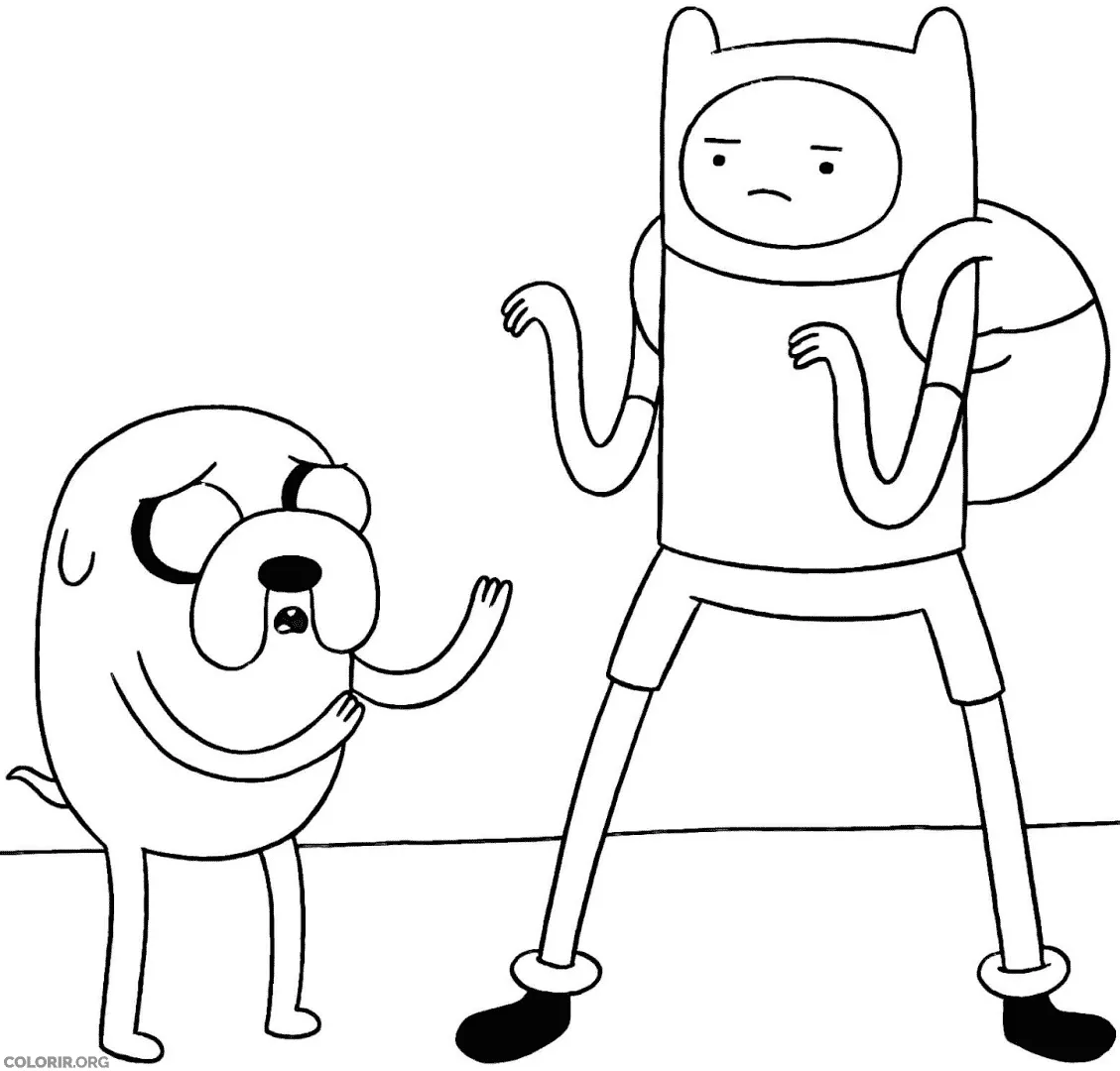 Jake e Finn Brigando