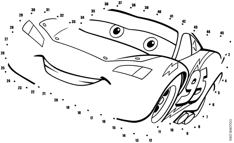 Jogo de Ligar Os Pontinhos de Carros