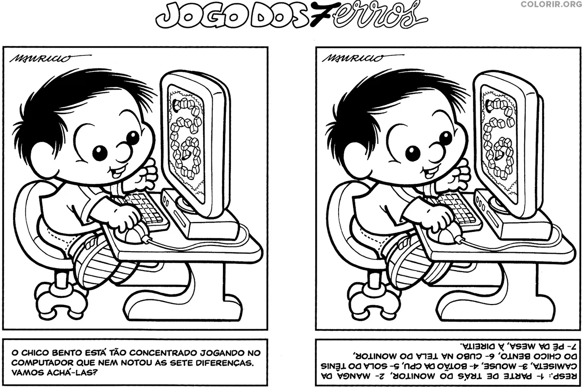 Jogos Dos 7 Erros da Turma da Monica 8