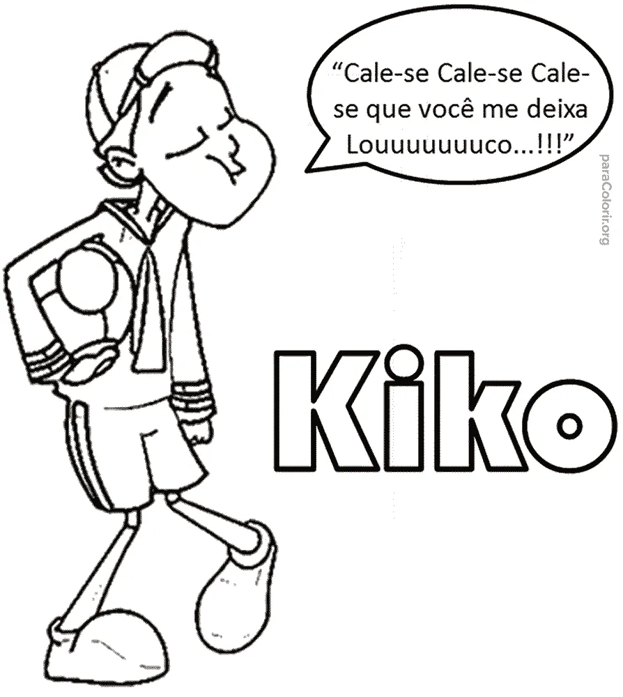 Kiko para colorir