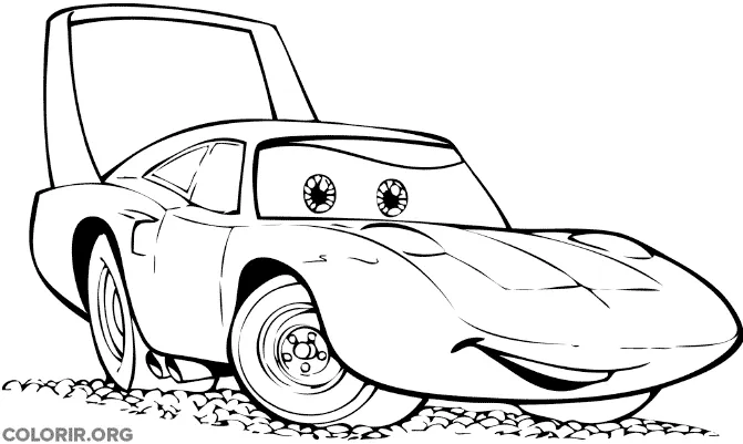 King do Filme Carros para colorir