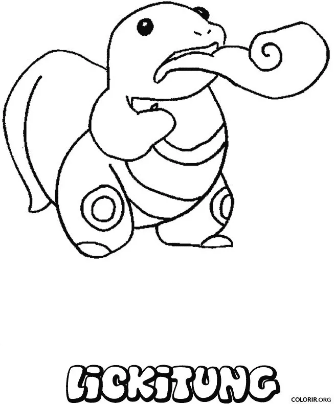 Lickitung para colorir
