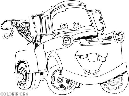 Mate de Carros para colorir