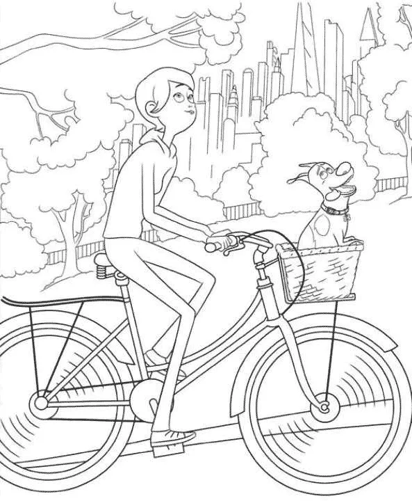 Max e Katie andando de Bicicleta
