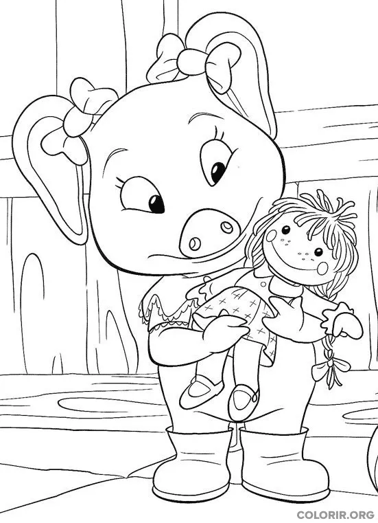 Molly Winks com Boneca