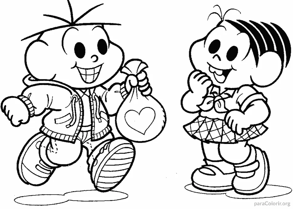 Monica e Cebolinha com Surpresa