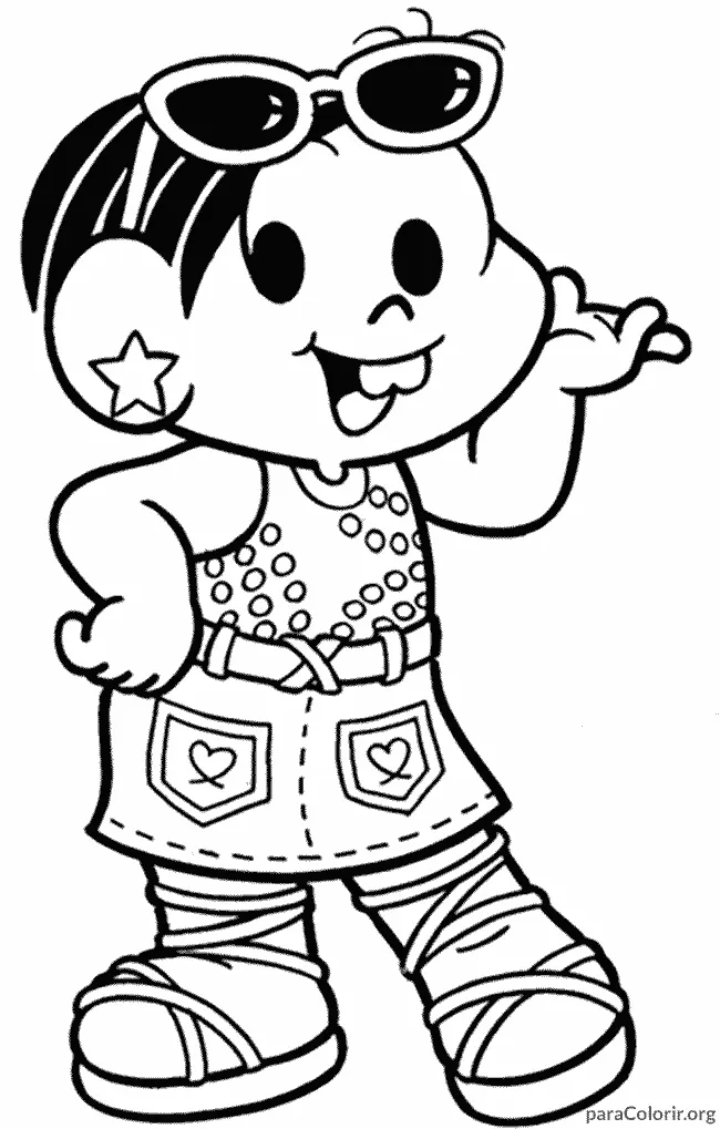Monica Fashion para colorir