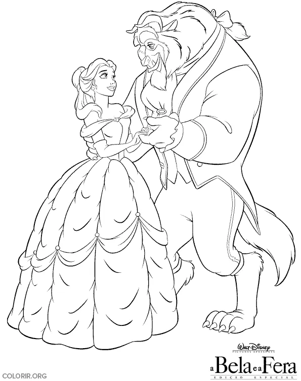 Olhar Apaixonado de a Bela e a Fera