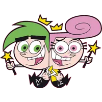 Os Padrinhos Magicos para colorir