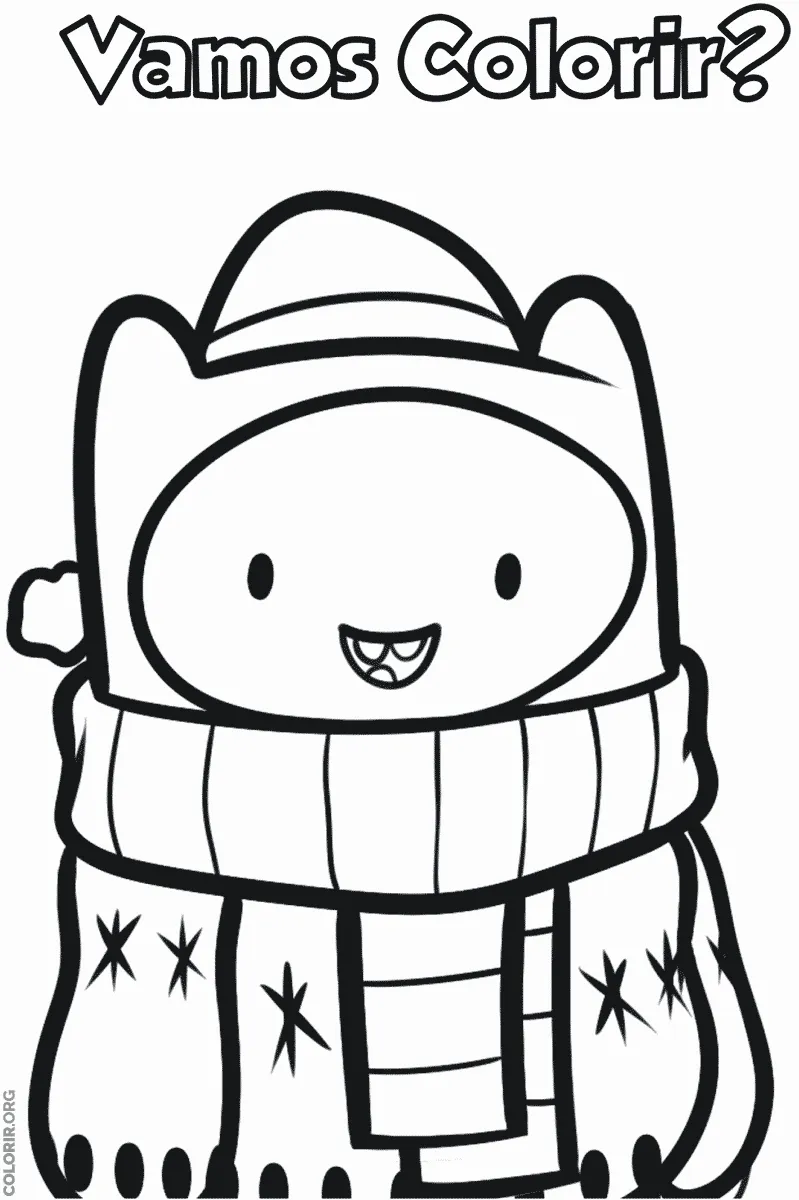 Personagem Hora de colorir 1