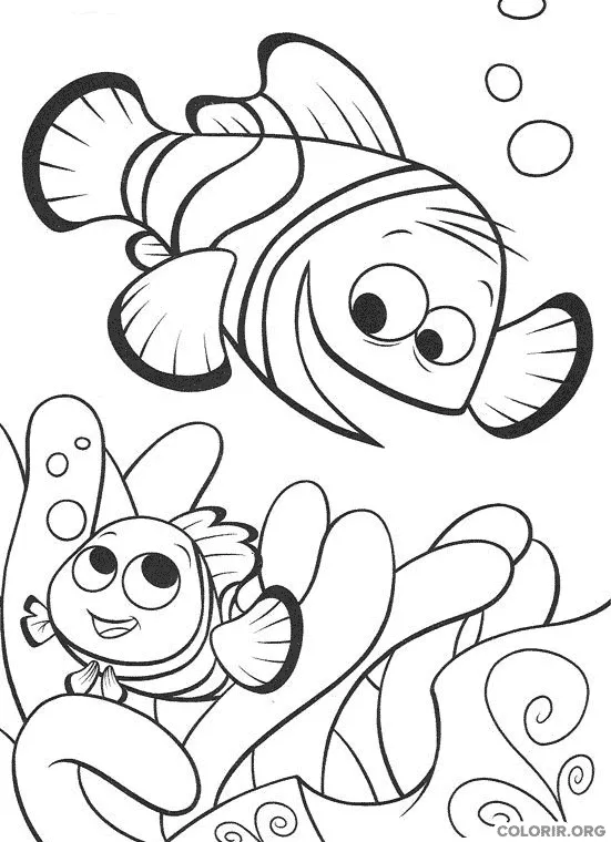 Procurando Nemo para colorir 11