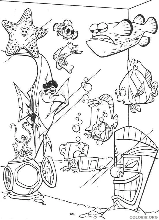Procurando Nemo para colorir 12