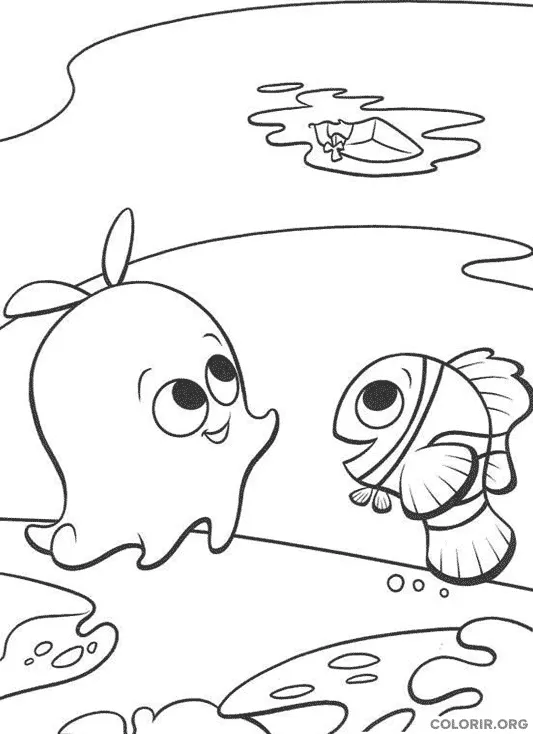 Procurando Nemo para colorir 17