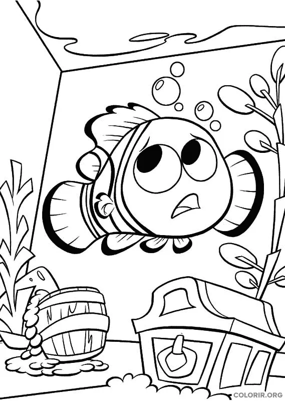 Procurando Nemo para colorir 9