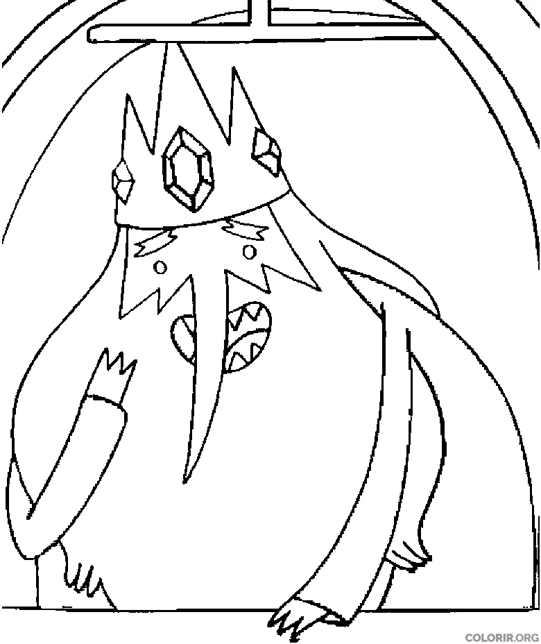 Re Gelado para colorir