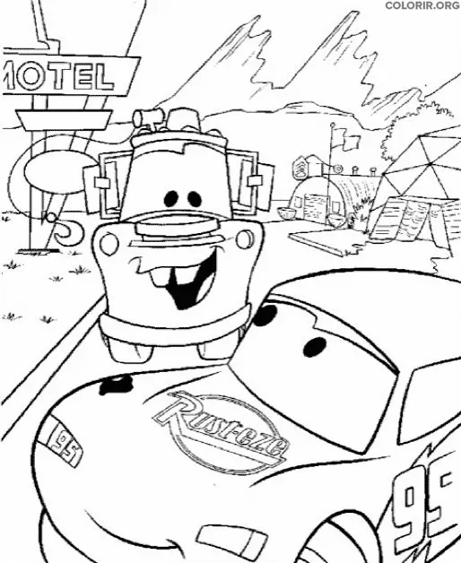 Relampago Mcqueen e Mate