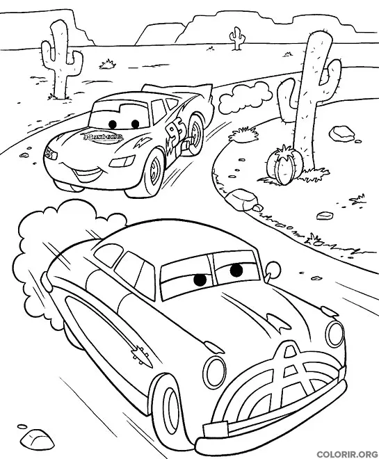 Relampago Mcqueen no Deserto