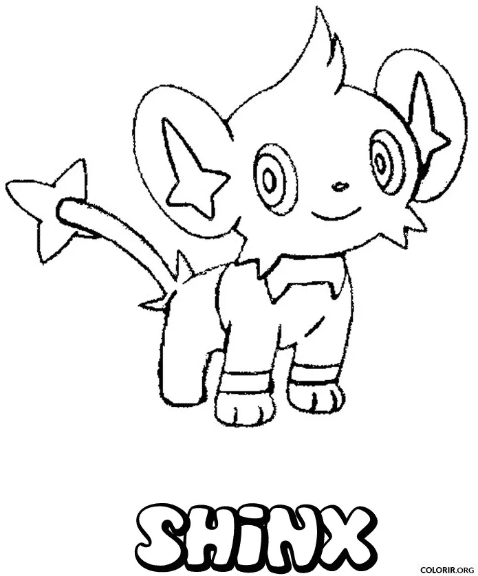 Shinx para colorir