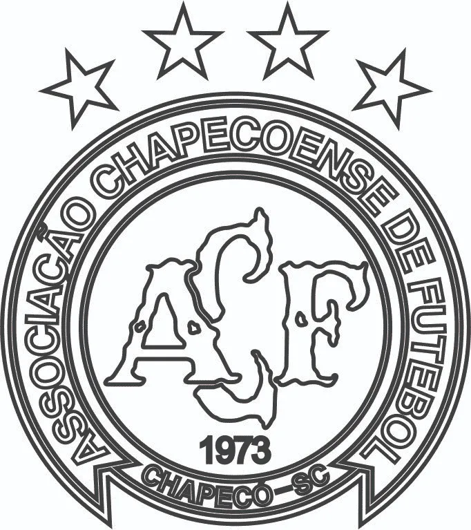 Simbolo Chapecoense colorir