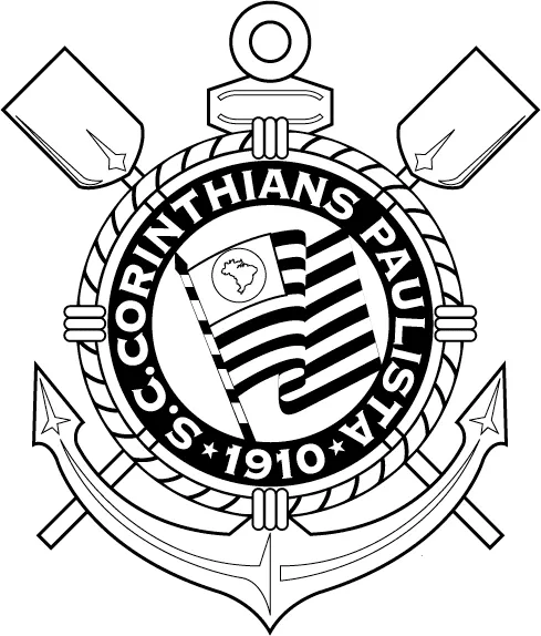 Simbolo Corinthians colorir