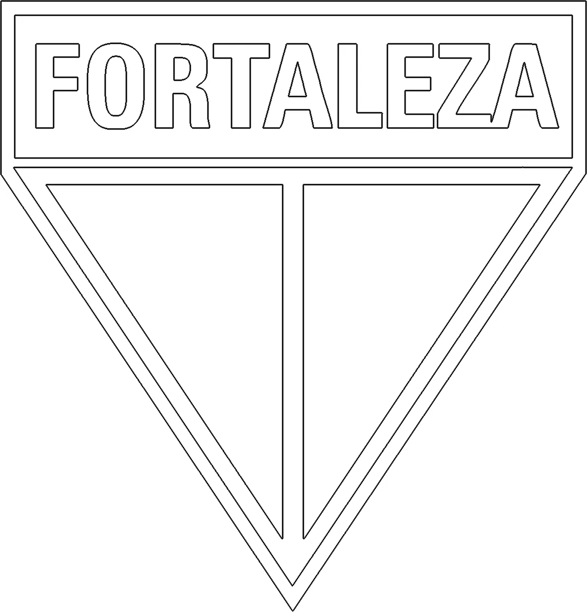 Simbolo Fortaleza colorir