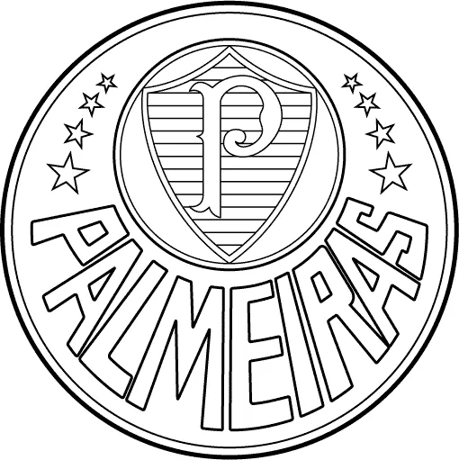 Simbolo Palmeiras colorir