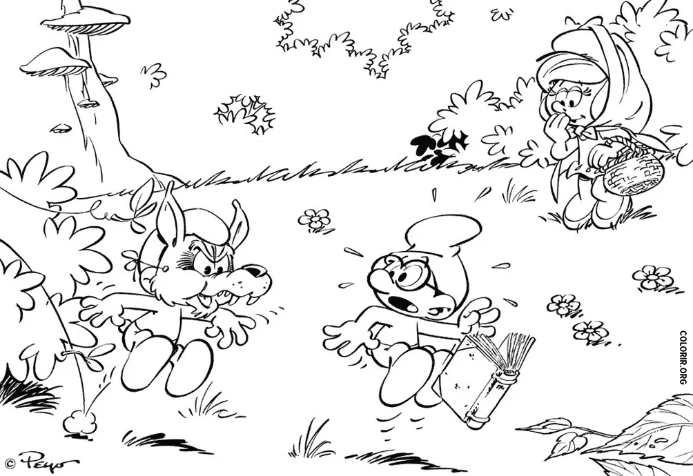 Smurf Assustando seu Amigo