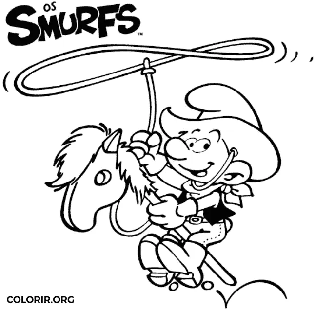 Smurf Cowboy