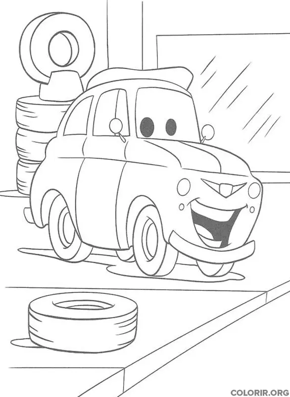 Luigi do Filme Carros para colorir